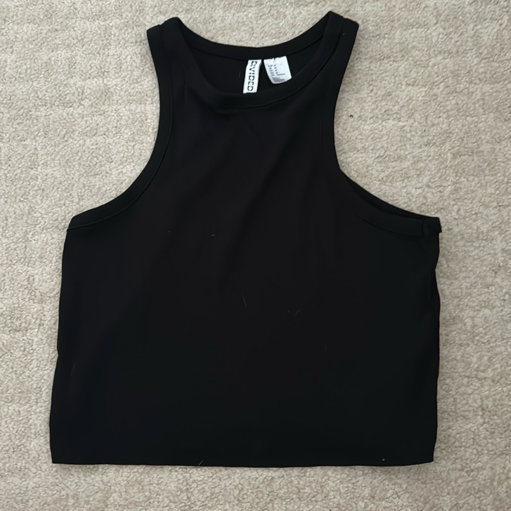 Divided Black TangTop